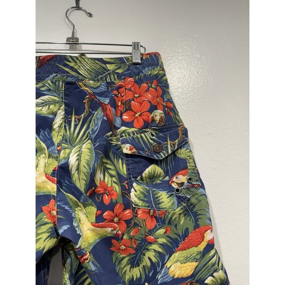 Polo Ralph Lauren Parrot Birds Floral Print Swim Shorts Trunks Mens Size 30 - Picture 6 of 12